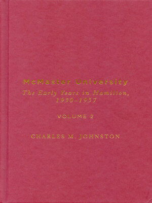 cover image of McMaster University, Volume 2